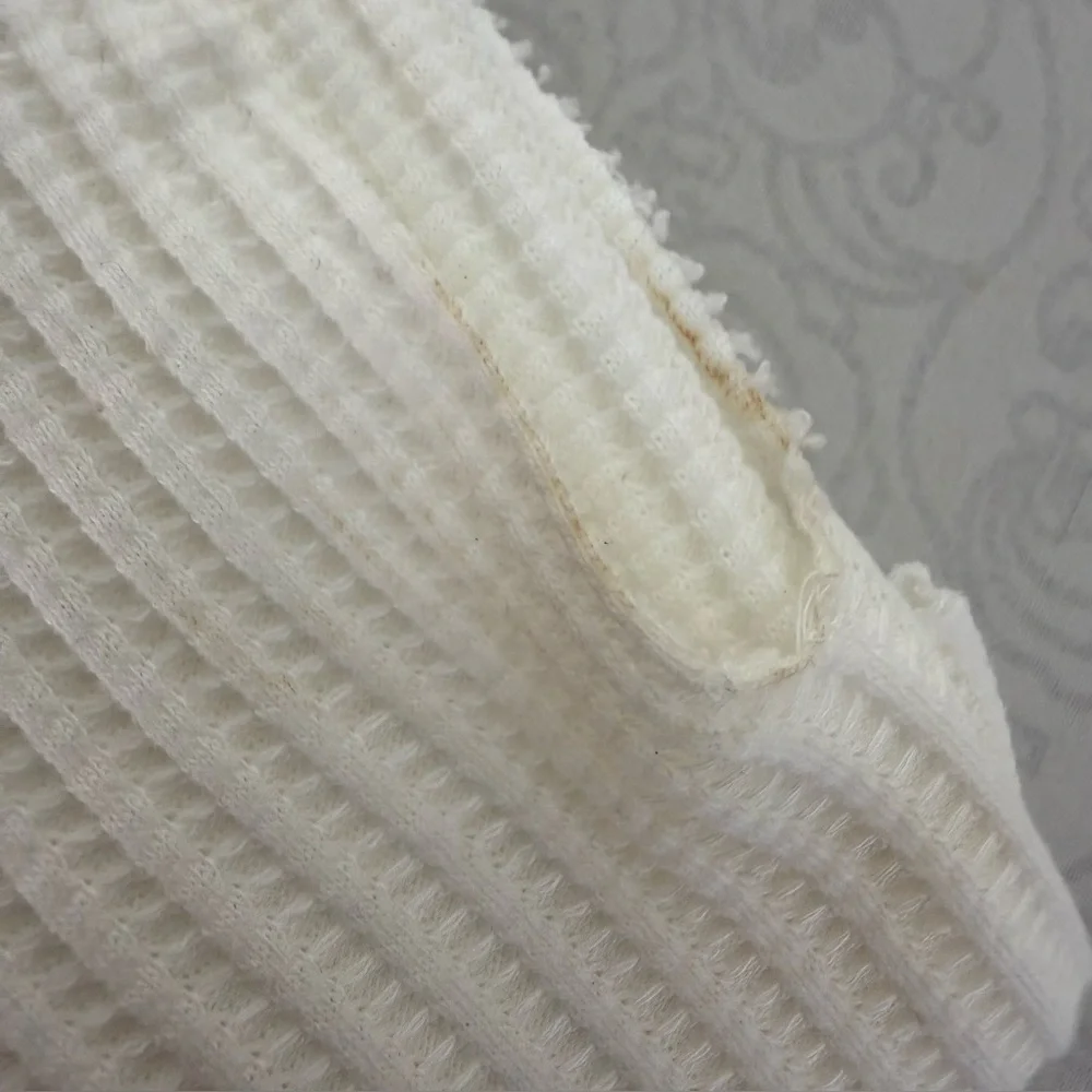 The Range Stark Jumbo Waffle Knit Gathered Slash Long Sleeve Top Size XS - Picture 7 of 13